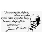 Naklejka na ścianę Cytat: 