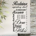 Naklejka RODZINA, NAJWIĘKSZY SKARB, NA ZAWSZE RAZEM...
