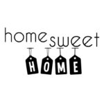 Naklejka na ścianę: Home sweet home