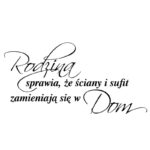 Naklejki Rodzina sprawia, że ściany i sufit zmieniają się w dom